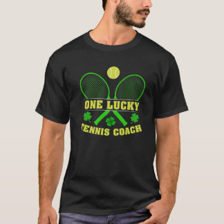 T-shirt Un entraîneur de tennis chanceux St. Patrick's Day