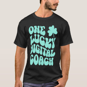 T-shirt Un entraîneur numérique chanceux Enseignant de la