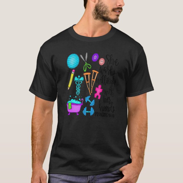 T-shirt Un ergothérapeute ou un étudiant diplômé (Devant)