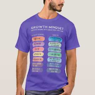 T-shirt Un état d'esprit de croissance Réorganiser les pen