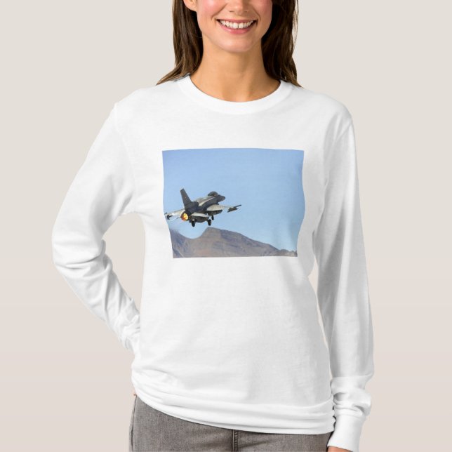 T-shirt Un F-16E des Émirats arabes unis (Devant)
