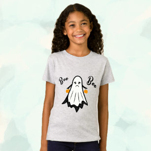 T-Shirt Un fantôme blanc avec des citrouilles