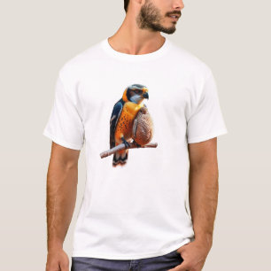 T-shirt Un faucon protecteur perché sur une branche.