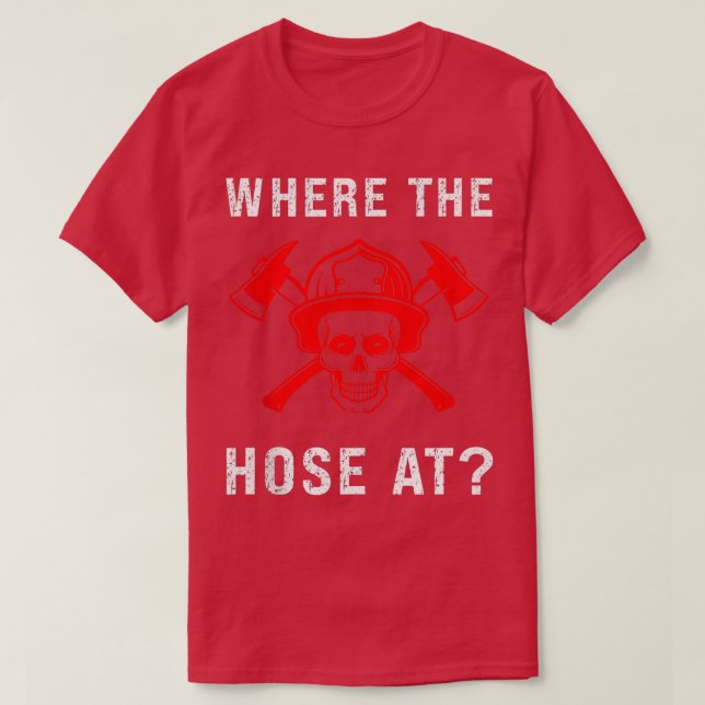 T-shirt Un Flamand Drôle Où Le Tuyau Du Char De Pompier (Design devant)