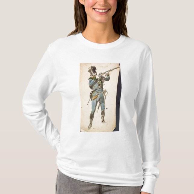 T-shirt Un fusilier des Jaegers autrichiens (Devant)