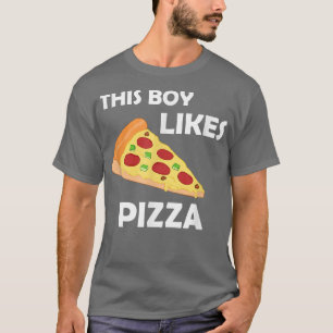 T-shirt Un Garçon Aime La Pizza Drôle Dire La Fabrication