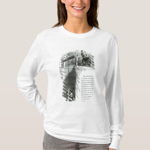 T-shirt Un garçon et une fille étant enroulés vers le h