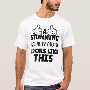 T-shirt Un garde de sécurité étonnant ressemble à ça drôle