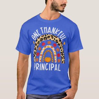 T-shirt Un grand merci Leopard Rainbow Thanksgivin