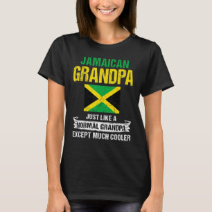 T-shirt Un Grand-Père Jamaïcain Comme Un Grand-Père Normal