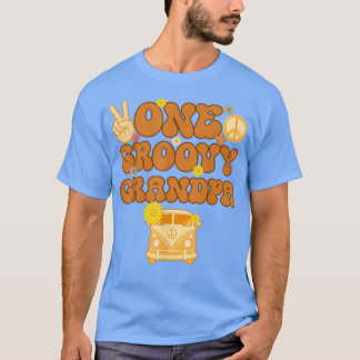 T-shirt Un grand-père Super Retro Maman Hippie Anniversair
