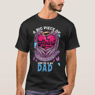 T-shirt Un Gros Morceau De Mon Coeur Vit Au Ciel Il Est Mo