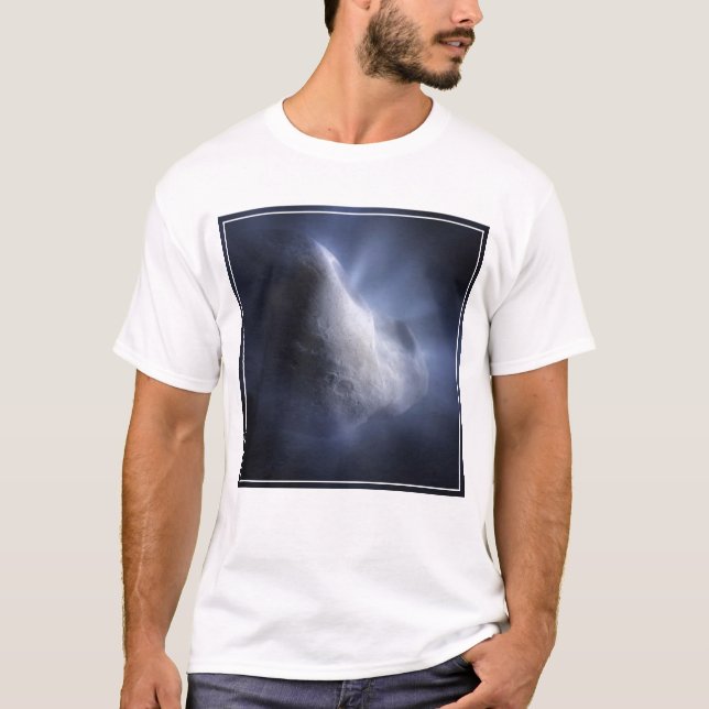T-shirt Un Gros Plan Illustratif Du Temple De La Comète. (Devant)