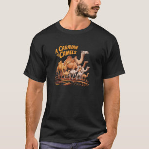 T-shirt Un Groupe De Caravane De Chameaux