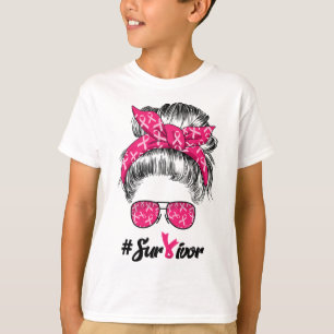 T-shirt Un guerrier de sensibilisation au cancer croit que
