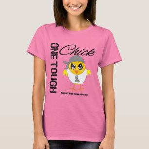 T-shirt Un guerrier dur de tumeur cérébrale de poussin