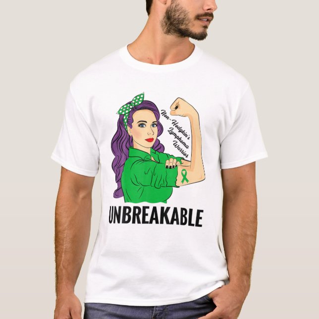 T-shirt Un guerrier non-Hodgkin de Lymphoma (Devant)