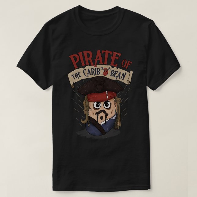 T-shirt Un haricot pirate (Design devant)