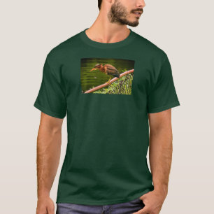T-shirt Un héron vert