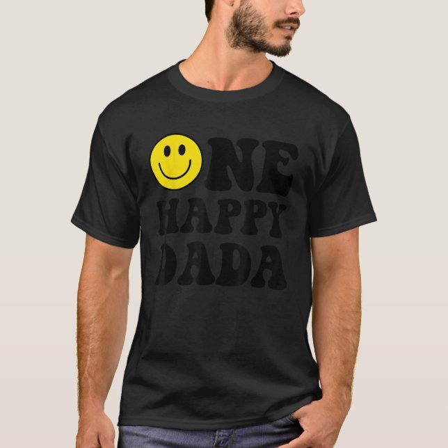 T-shirt Un heureux Dude 1er anniversaire Un Cool Dada Fami (Devant)
