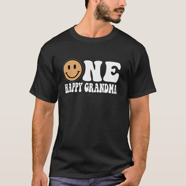 T-shirt Un heureux Mec 1er anniversaire Un Cool Grand-mère (Devant)