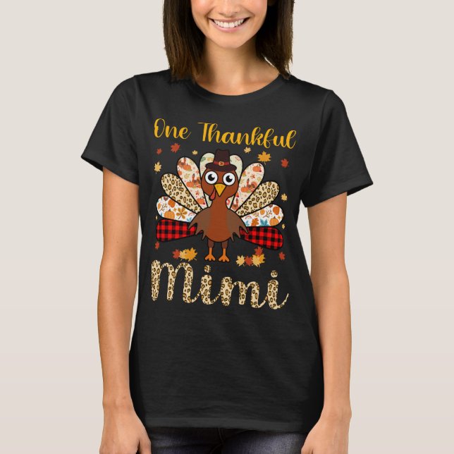 T-shirt Un hommage à Mimi Turkey Thanksgiving (Devant)