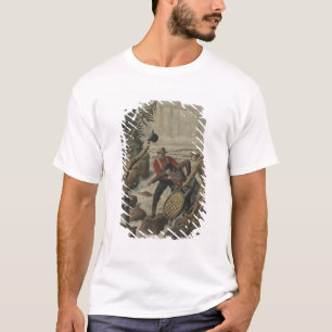 T-shirt Un homme dans un baril croisant les chutes du
