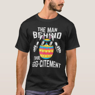 T-shirt Un Homme Derrière La Faire-part De Grossesse D'Int