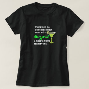T-shirt Un homme drôle et une Margarita a frappé la parodi