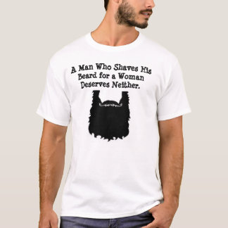 T-shirt Un homme qui rase sa chemise de barbe
