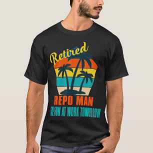 T-shirt Un homme retraité s'amuse au travail Demain Retrai