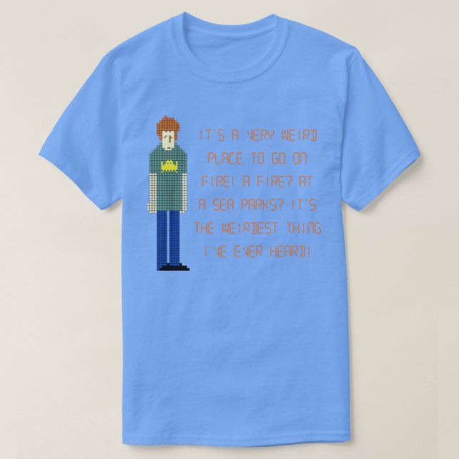 T-shirt Un incendie dans les parcs marins a envahi les TI (Design devant)