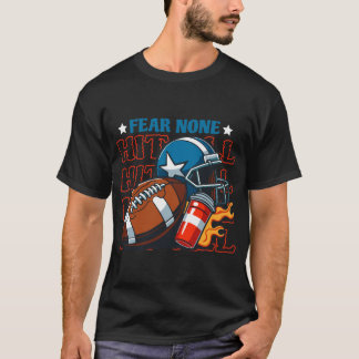 T-shirt Un incendie de casque de football