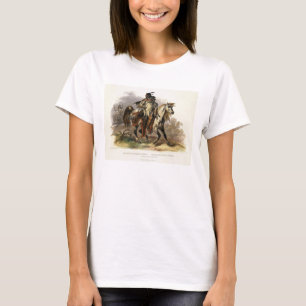 T-shirt Un Indien Blackfoot à cheval, plaquent 19 du vol.