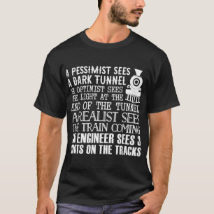 T-shirt Un Ingénieur De Train Et 3 Idiots Drôle Plaisanter