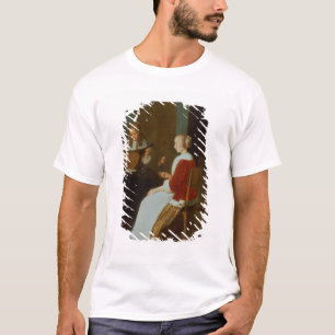 T-shirt Un intérieur avec un joueur de luth