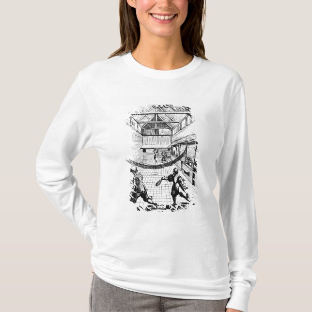 T-shirt Un jeu royal de tennis dans Jeu de Paume (Devant)