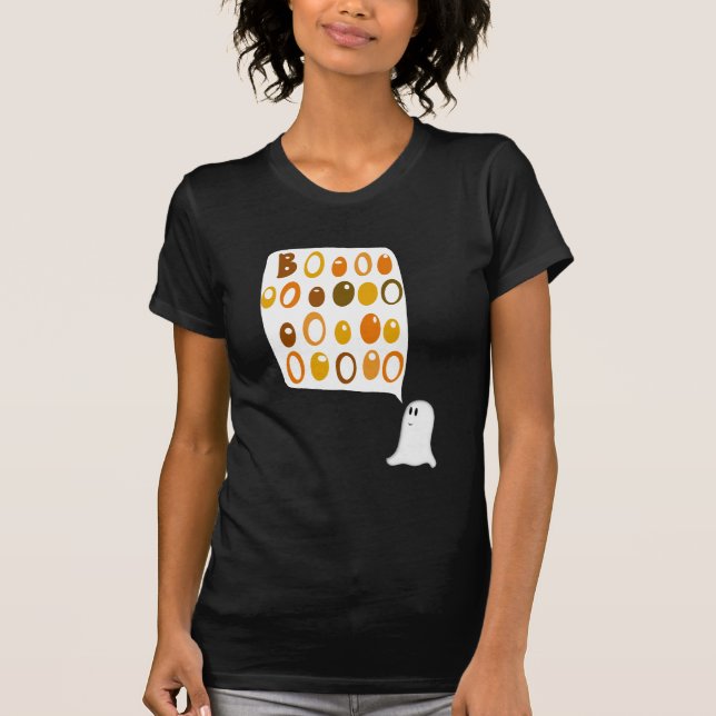 T-shirt Un joli fantôme 'BOO' (Devant)