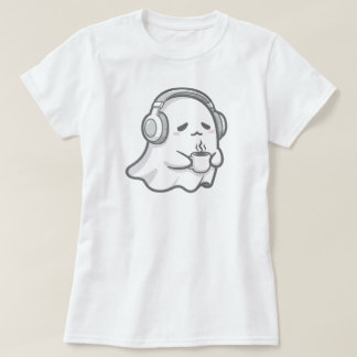 T-shirt Un joli fantôme dormant avec café | BKANC SEULEMEN