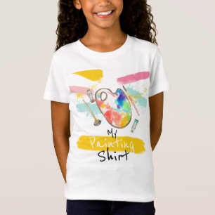 T-Shirt Un joli peintre peint un tee-shirt enfant
