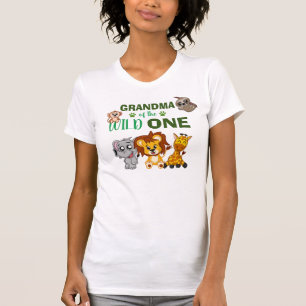T-shirt Un joli Wild Une Jungle Safari Zoo Animal Grand-m