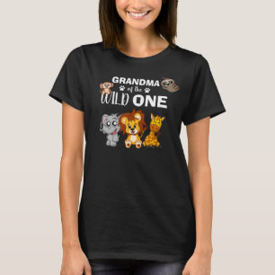 T-shirt Un joli Wild Une Jungle Safari Zoo Animal Grand-mè