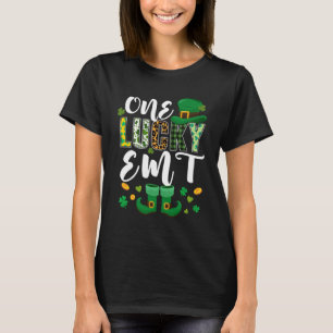 T-shirt Un Jour de la Saint Patrick EMT chanceux Love Emer
