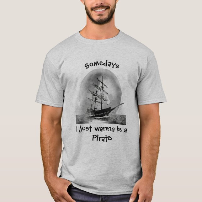 T-shirt Un jour, je veux juste être une citation amusante  (Devant)