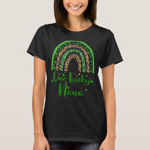 T-shirt Un jour Lucky Nana Irlandais Leopard Patricks