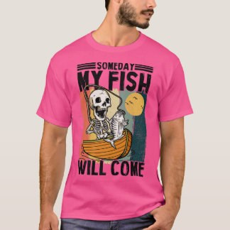 T-shirt Un jour, mon poisson viendra Amants de pêcheurs Sk