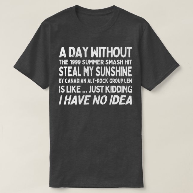 T-shirt Un jour sans vol Mon soleil par Len (Design devant)