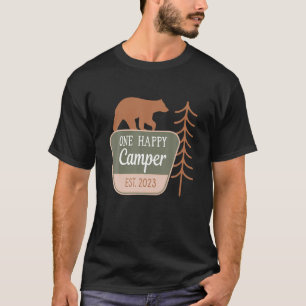 T-shirt Un joyeux Camper 1er Anniversaire Fête Camping