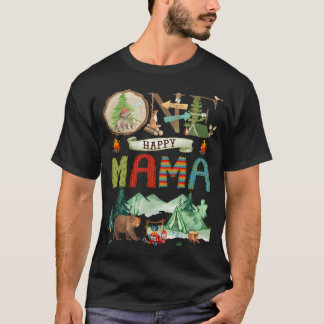 T-shirt Un Joyeux Campeur Maman 1er Anniversaire Garçon Ca