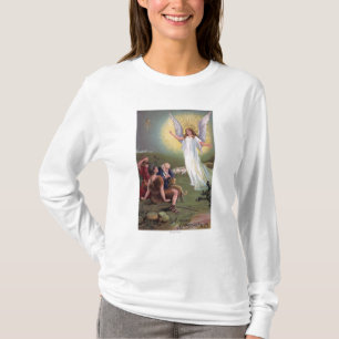 T-shirt Un joyeux ChristmasAngel avant les bergers